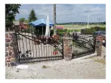Wyrób kuty: Kuta Brama Uchylna Dwuskrzydłowa i Furtka 'Latorośl'
