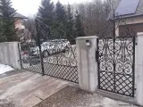 Wyrób kuty: Kuta Brama Wjazdowa Ornamentalna z Furtką