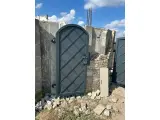 Wyrób kuty: Kuta Brama Wjazdowa Uchylna z Furtkami, Wzór Romboidalny