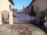 Wyrób kuty: Kuta Brama Wjazdowa Uchylna z Ornamentyką Winorośli
