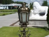 Wyrób kuty: Kuta Lampa Ogrodowa Zdobiona Stalowa