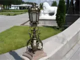 Wyrób kuty: Kuta Lampa Ogrodowa Zdobiona Stalowa