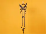 Wyrób kuty: Kuta sztacheta balustradowa ozdobna z różami 26.5 cm 950 mm
