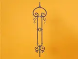 Wyrób kuty: Kuta sztacheta balustradowa ozdobna z różami 950 mm