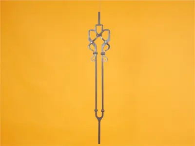 Wyrób kuty: Kuta sztacheta balustradowa ozdobna ze stali wycinana laserowo 15,5 cm 950 mm