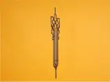 Wyrób kuty: Kuta sztacheta ozdobna do balustrady schodów i tarasów 24,5 cm 950 mm
