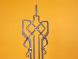 Wyrób kuty: Kuta sztacheta ozdobna do balustrady schodów i tarasów 24,5 cm 950 mm