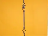 Wyrób kuty: Kuta sztacheta ozdobna z różą do balustrady 10 cm 950 mm