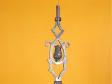 Wyrób kuty: Kuta sztacheta ozdobna z różą do balustrady 10 cm 950 mm