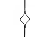 Wyrób kuty: Kuta tralka balustradowa ozdobna romb 12x12 mm 950x100 mm
