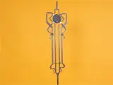 Wyrób kuty: Kuta tralka balustradowa ozdobna z rozetą 25 cm 950 mm