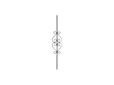Wyrób kuty: Kuta tralka prosta gładka Eski 12x12 mm 950 mm