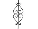 Wyrób kuty: Kuta tralka prosta skręcana Eski 12x12 mm 950x150 mm