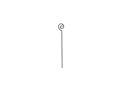 Wyrób kuty: Kuta tralka prosta ze spiralą ozdobną 12x12 mm 950 mm