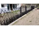 Wyrób kuty: Kute ogrodzenie panelowe z motywem trzcinowym