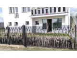 Wyrób kuty: Kute ogrodzenie panelowe z motywem trzcinowym