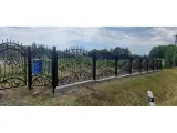 Wyrób kuty: Kute Ogrodzenie Posesyjne o Klasycznym Wzorze z Motywami Winorośli