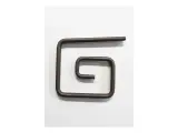Wyrób kuty: Kuty element skrętny grek ozdobny 120x100 mm 12x6 mm