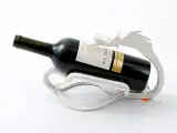 Wyrób kuty: Kuty Metalowy Stojak na Wino w Formie Smoka