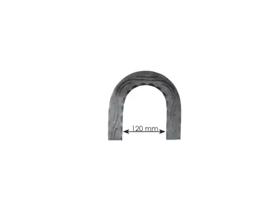 Wyrób kuty: Kuty pochwyt poręczowy ozdobny do balustrad 200x200 mm