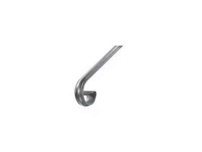 Wyrób kuty: Kuty pochwyt poręczowy ozdobny do balustrad i ogrodzeń 50x14 mm 300x100 mm