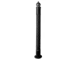 Wyrób kuty: Kuty słup balustradowy ozdobny z kulą fi 76 mm 910 mm