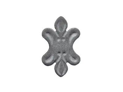 Wyrób kuty: Maskownica metalowa do balustrad i ogrodzeń 160x105 mm