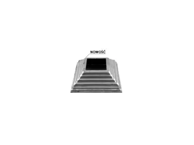 Wyrób kuty: Maskownica metalowa do słupów balustradowych 80x80 mm otwór 25x25 mm