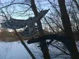 Wyrób kuty: Monumentalna Kuta Rzeźba Orła Ogrodowego