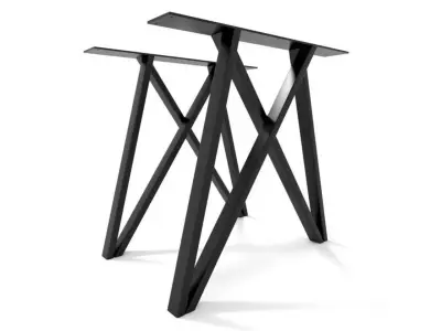 Wyrób kuty: Nogi Stołowe Metalowe Geometryczne X-Design