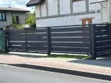 Wyrób kuty: Stalowa Brama Przesuwna Panelowa Horyzontalna