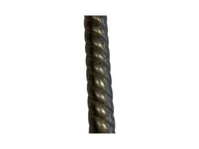 Wyrób kuty: Stalowa rura grawerowana ozdobna fi 38 mm 3000 mm