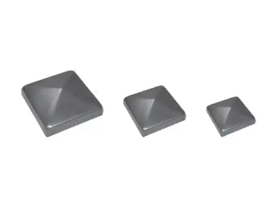 Wyrób kuty: Stalowy daszek kwadratowy na słupek ogrodzeniowy 60x60 mm H 20 mm