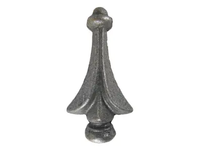 Wyrób kuty: Stalowy grot kuty szpic do ogrodzeń i balustrad 80x45 mm fi 20 mm