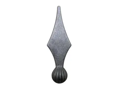 Wyrób kuty: Stalowy grot kuty szpic do ogrodzeń i balustrad 95x30 mm fi 20 mm