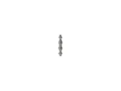 Wyrób kuty: Stalowy grot kuty szpic ozdobny do ogrodzeń i balustrad 140x24 mm fi 12 mm