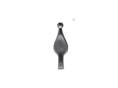 Wyrób kuty: Stalowy grot kuty szpic zakończeniowy 120 mm 14x14 mm