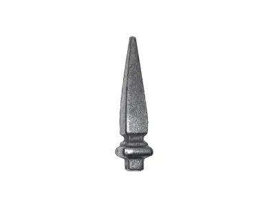 Wyrób kuty: Stalowy grot kuty szpic zakończeniowy 148 mm 16x16 mm