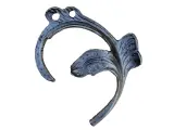 Wyrób kuty: Stalowy kuty liść ozdobny do bram i balustrad 190x160 mm staliwo