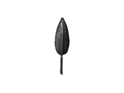 Wyrób kuty: Stalowy kwiat kuty w kształcie pączka ozdobny 100x40 mm