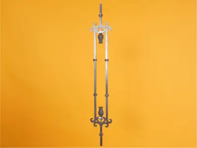 Wyrób kuty: Sztacheta balustradowa ozdobna ze stali 20 cm 950 mm