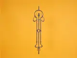 Wyrób kuty: Tralka balustradowa ozdobna z motywem roślinnym 23 cm 950 mm