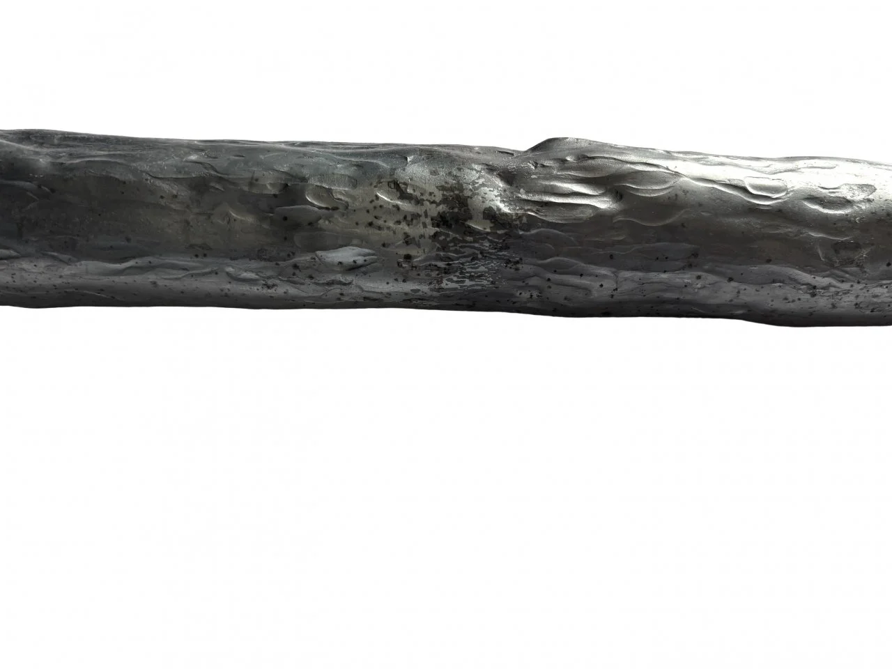 Wyrób kuty: Stalowa rura ozdobna imitacja kory drzewa fi 42 mm 1000 mm