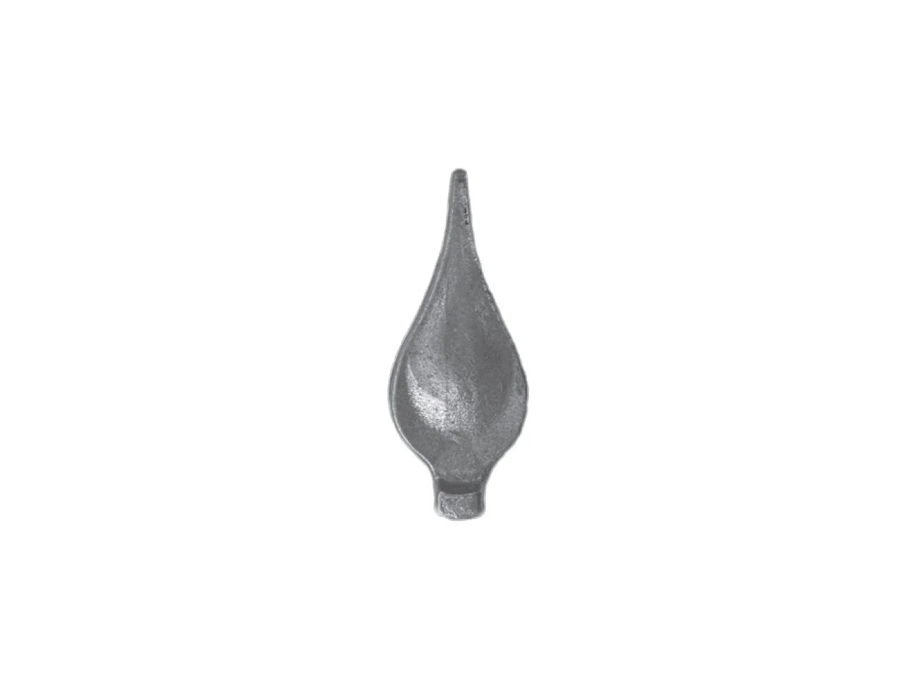 Wyrób kuty: Stalowy grot kuty szpic do ogrodzeń i balustrad 120 mm 16x16 mm