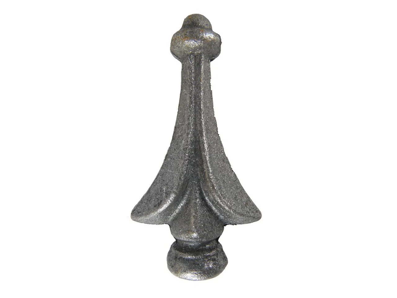 Wyrób kuty: Stalowy grot kuty szpic do ogrodzeń i balustrad 80x45 mm fi 20 mm