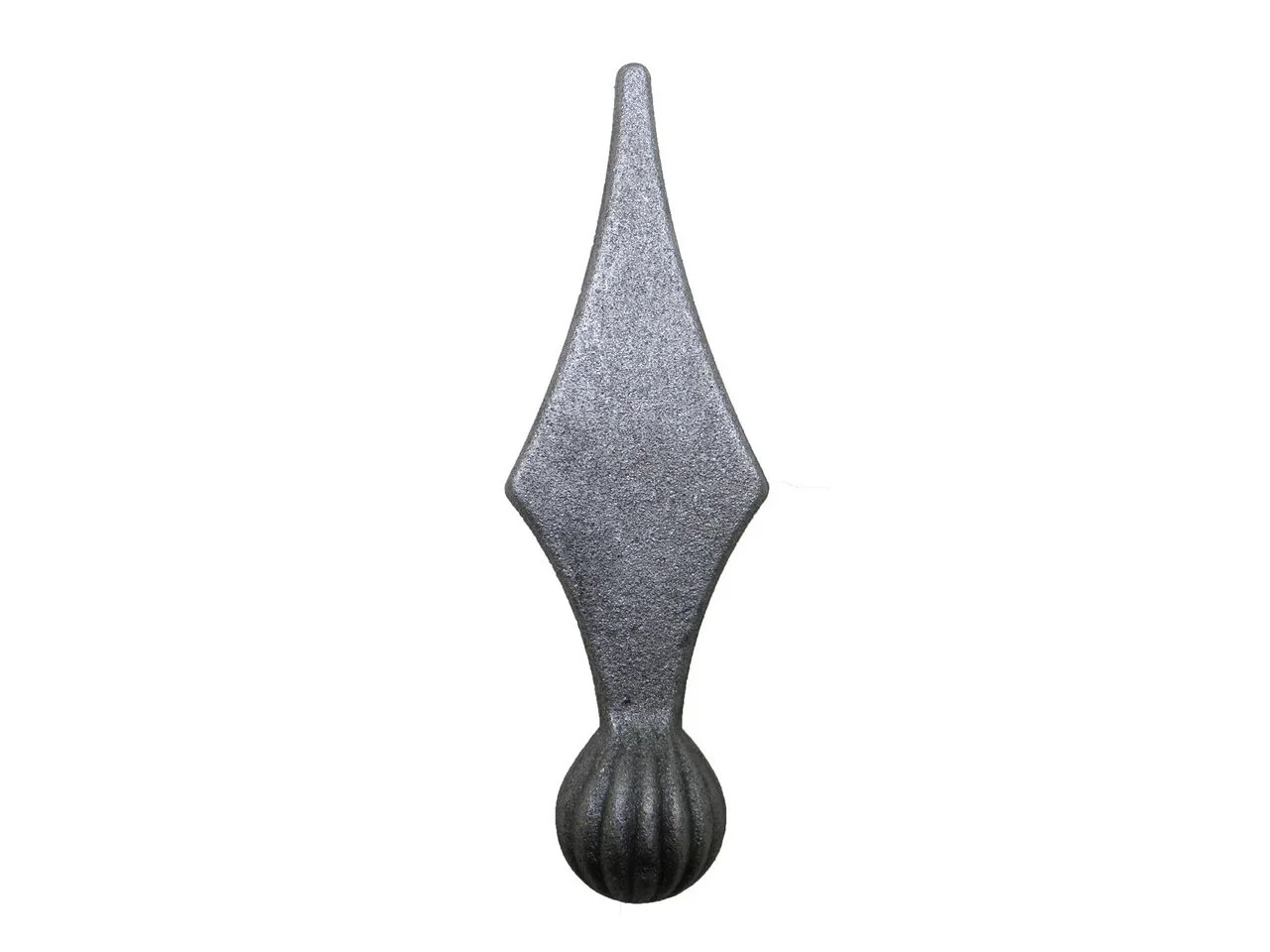 Wyrób kuty: Stalowy grot kuty szpic do ogrodzeń i balustrad 95x30 mm fi 20 mm