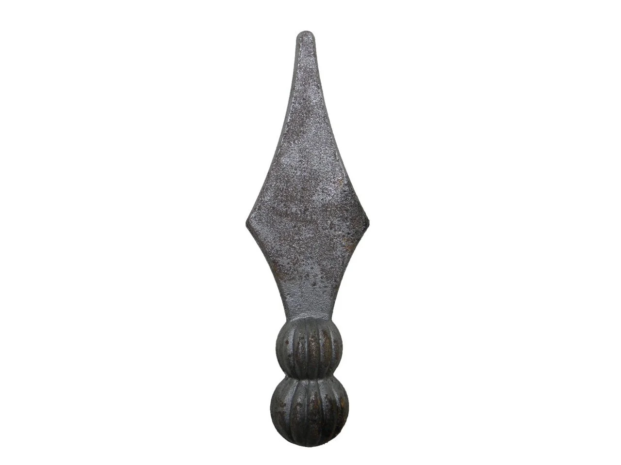Wyrób kuty: Stalowy grot kuty szpic ozdobny 135x40 mm fi 25 mm