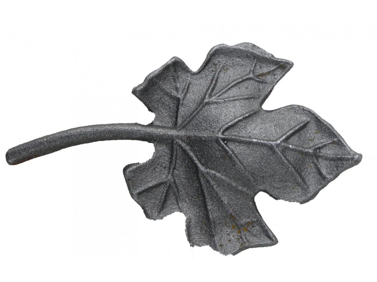 Wyrób kuty: Stalowy kuty liść winogrono mały 125x75 mm